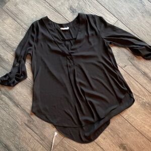 Lush top XS black sheer top